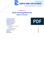 Earth and Life Science SHS 6.1 Rock-Forming Minerals