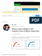 Build A Custom Widget in SAP Analytics Cloud, Analytics Application - SAP Blogs