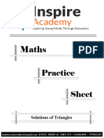 Solutions of Triangles Practice Sheet-03-Oct-2022