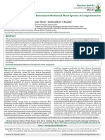 Exploring The Antioxidant Potential of Medicinal Plant Species A Comprehensive Review