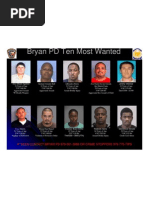 BPD Ten Most Wanted (Jan. 2012)