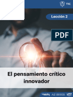 L2 Elpensamientocrticoinnovador