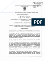 Decreto 1188 de 19 de Septiembre de 2024