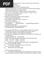 Test Chemical Bonding and Classification