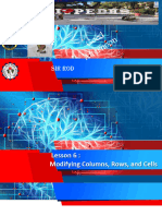 Excel 2016 Lesson 6. Modifying Columns Rows Cells