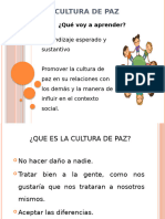 Cultura de Paz Diapositiva