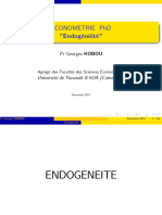 Prof Kobou Endogeneité PHD Revisé