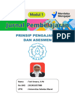 Jurnal Pembelajaran PPG Modul 1, Prinsip Pengajaran Dan Asesmen by Understanding by Design (UbD)