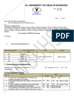 Schedule of Post Doctoral Examinations Feburary March 2025