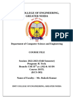 Course File DSTL KCS-303