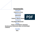 Actividad 5.1 Ensayo Declaración Universal Sobre La Diversidad Cultural