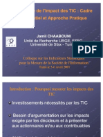 La Mesure de L Impact Des TIC-Chaabouni-FR