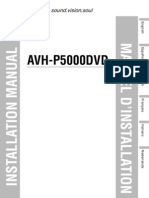 Avh-P5000dvd Installation Manual en FR de NL It Es