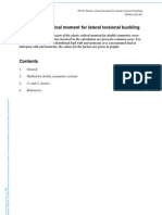 NCCI Elastic Critical Moment For Lateral Torsional Buckling