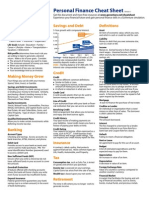 Personal Finance Cheatsheet