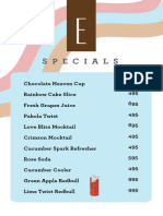 Espresso Menu - V15