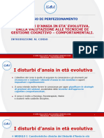 Disturbi D - Ansia in Età Evolutiva SLIDE LEZIONI