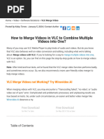 How To Merge Videos With VLC