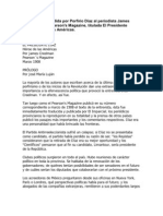 Entrevista Concedida Por Porfirio Díaz Al Periodista James Creelman