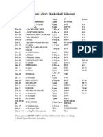 2011-12 Ohio State Men's Basketball Schedule