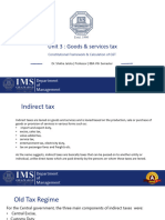 Unit 3: Goods & Services Tax: Department of Management