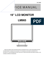 Service Manual: 19" LCD Monitor LM965