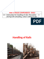 Instruction For Handling of Rails (BY UTTAM KUMAR)