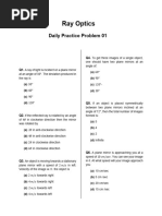 Ray Optics Questions