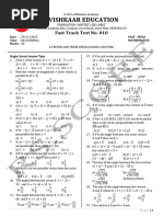 Test ID-FAST - M010-MATHEMATICS - VECTORS'2