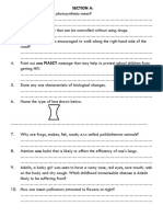 P.7 Set 4 Science Half Term Examinations