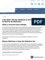 2 de Abril "Día de Veterano y de Los Caídos en La Guerra de Malvinas"