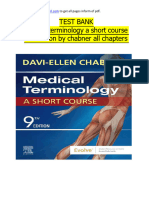 Medical Terminology A Short Course 9th Edition by Davi Ellen Chabner