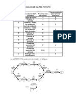 Analisis de Una Red Pert