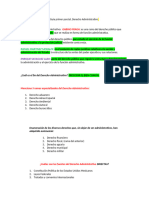 Guía Primer Parcial Derecho Administrativo