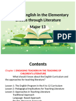 Lesson 1 - Teaching English in The Elementary Grades Through Literature