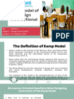 The Intructional Design of Kemp Model