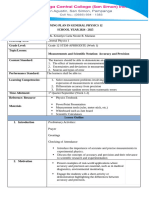 Learning Plan in General Physics 12. Final