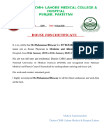 Housing Job Certficate