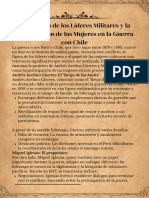 La Posición de Los Líderes Militares y La Participación de Las Mujeres en La Guerra Con Chile