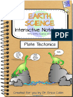 Plate Tectonics Earth Science Interactive Notebook