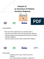 Module 11 - Quality Assurance of Malaria Lab. Diagnosis