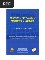 Manual para Calculo Del Impuesto Sobre Renta