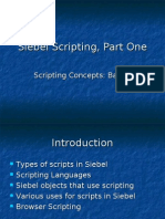 Siebel Scripting 1