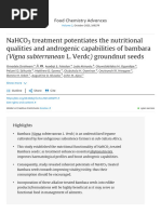 NaHCO3 Treatment Potentiates The Nutritional Quali