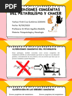 Fisiopatologia TEMA 8 - Alteraciones Congenitas Del Metabolismo y Cancer