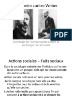 Durkheim Contre Weber