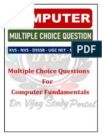 Computer Fundamentals MCQ Series For KVS, NVS, DSSSB, UGC NET ETC