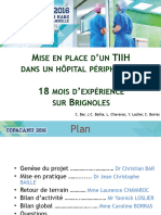 Mise en Place D Un Tiih Dans Un Hopital Peripherique 18 Mois D Experience Sur Brignoles