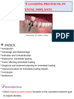 Immediate Implant Loading Protocols