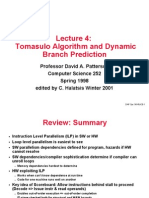 Tomasulo Algorithm and Dynamic Branch Prediction